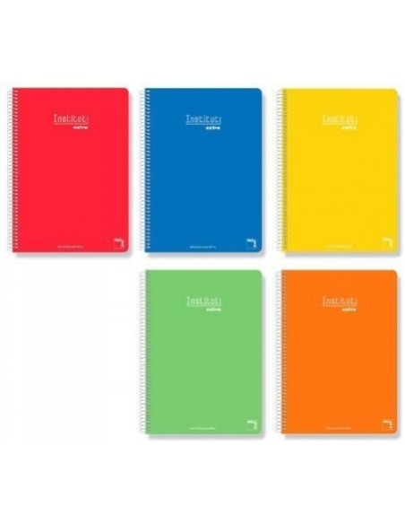 Paq 5 cuaderno fº tcontracolada 80h 90gr pauta 35 surtido